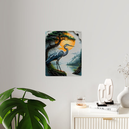 Modern Crane Acrylic Wall Art Panels Home Decor