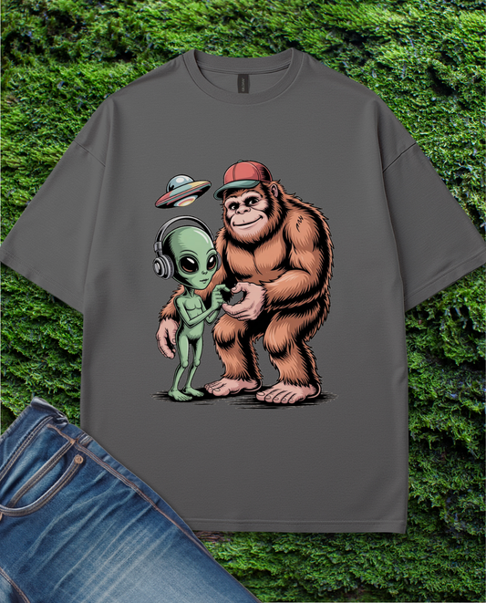 Bigfoot and Alien collabo T-Shirt