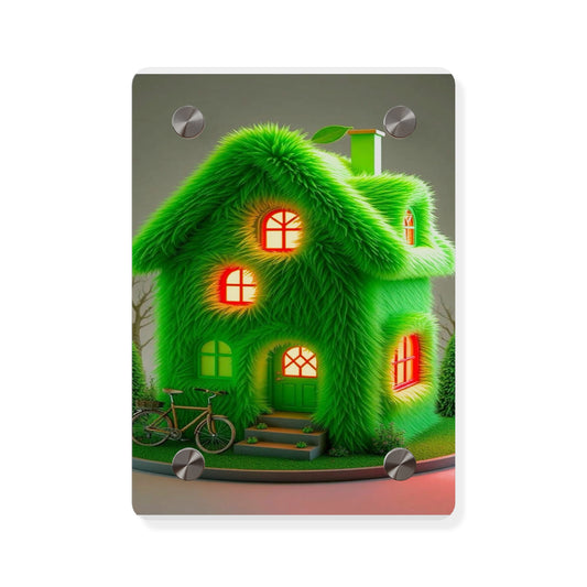 Grinch's House Acrylic Wall Art Panels Home Decor