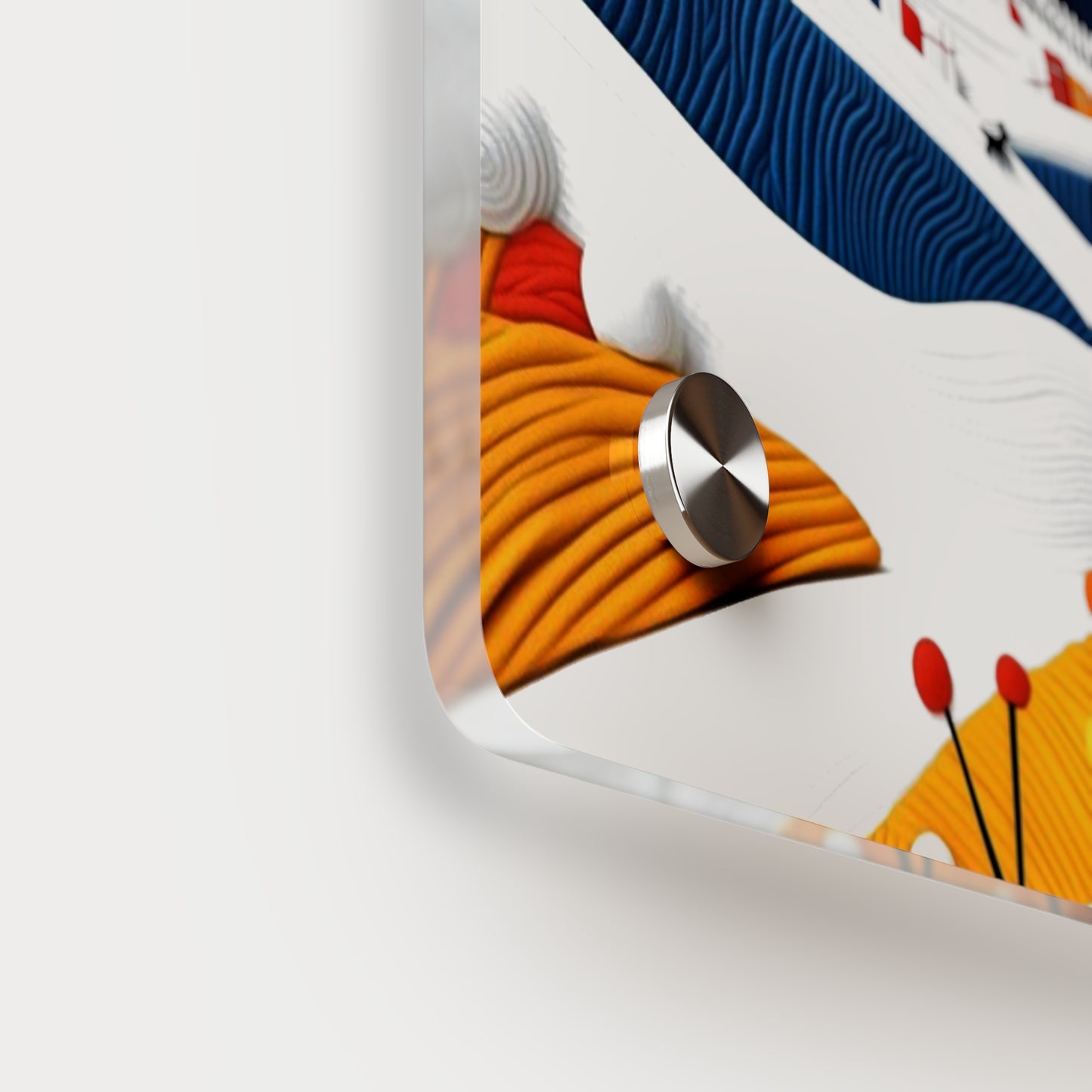 Crochet Acrylic Wall Art Panels Home Decor