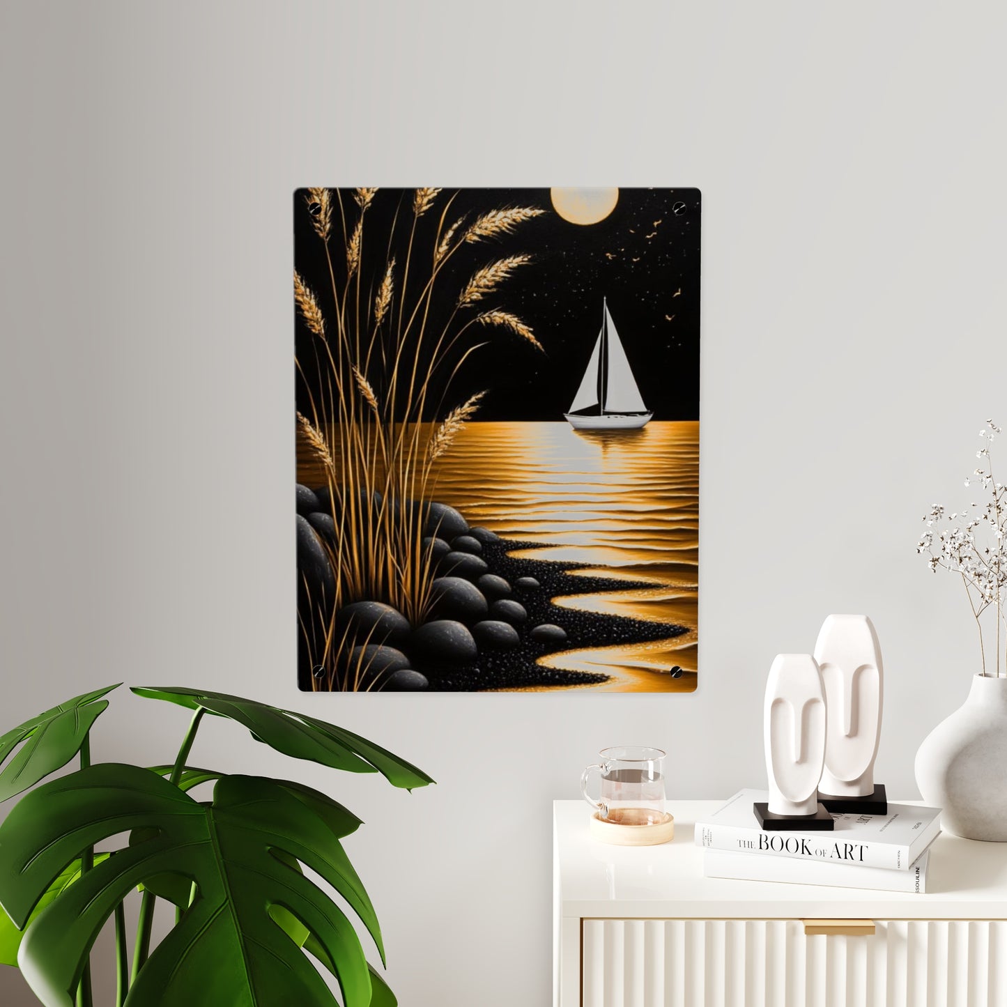 Moonlight Premium Modern Acrylic Wall Art Panels Home Decor