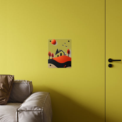 Country side Fall 3d Art Acrylic Wall Art Panels Home Decor