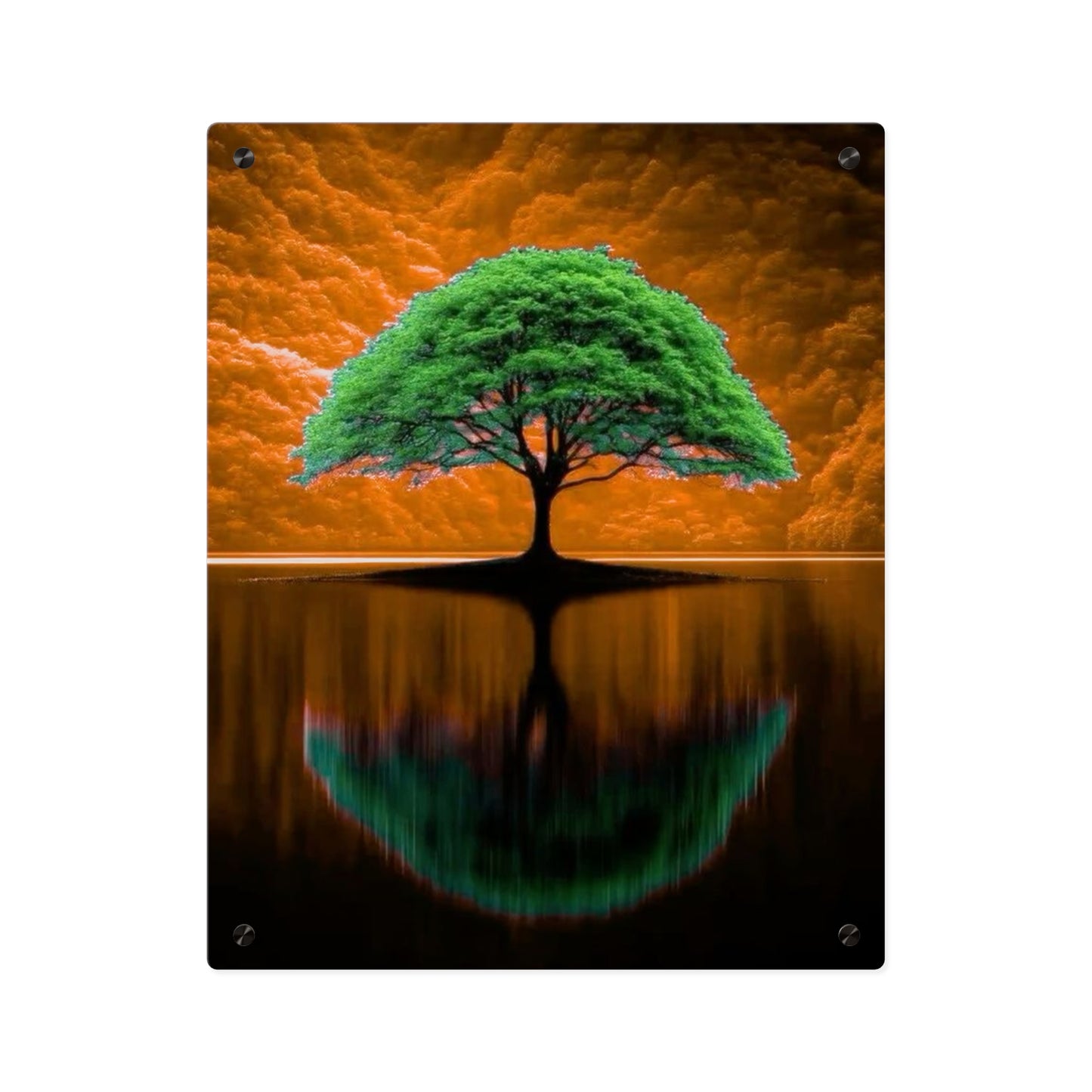 Modern Vintage Tree Acrylic Wall Art Panels Home Decor