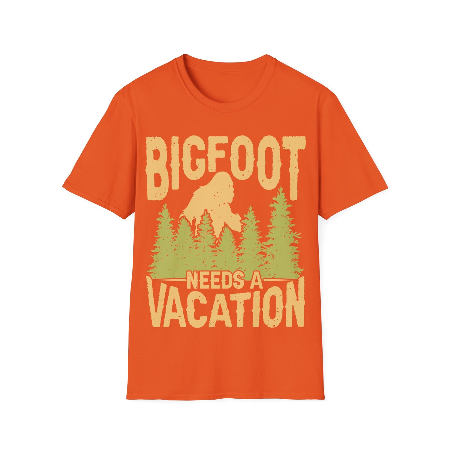 Bigfoot Needs Vacation T-Shirt