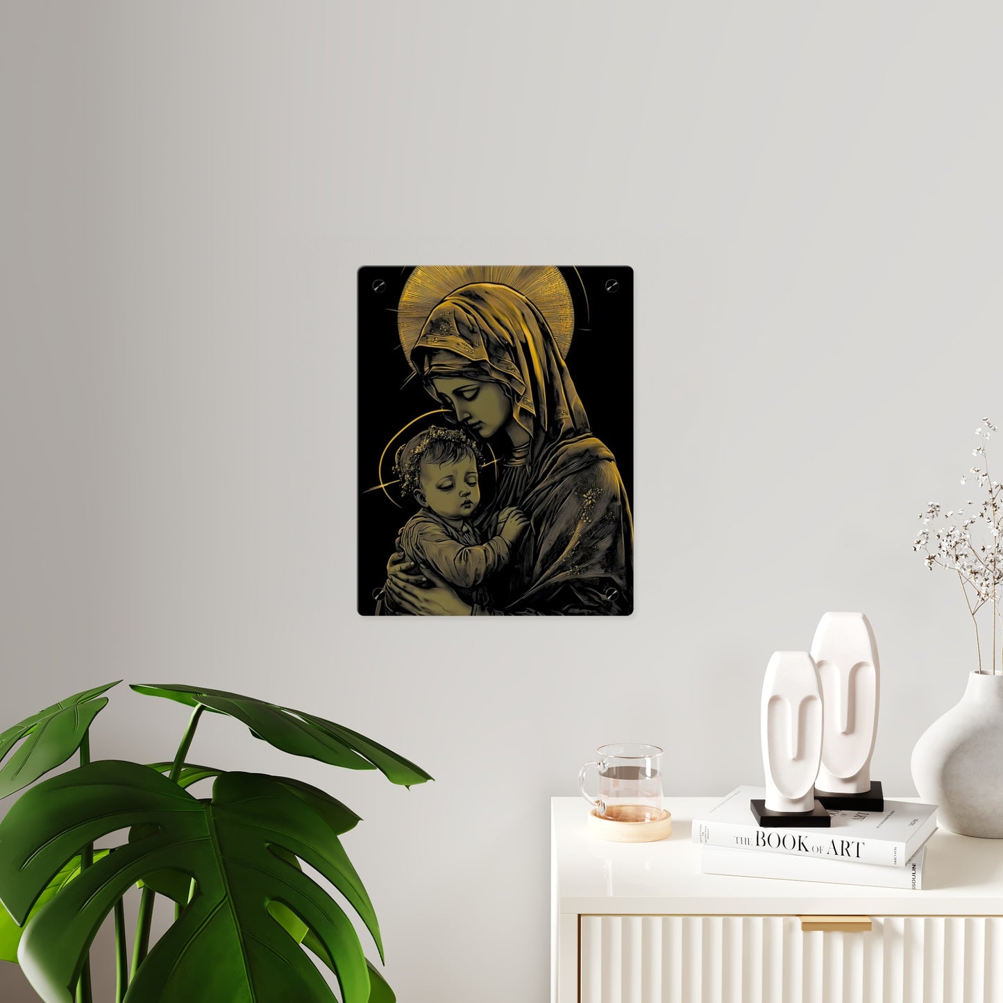 Virgin Merry Christian Acrylic Wall Art Panels Home Decor