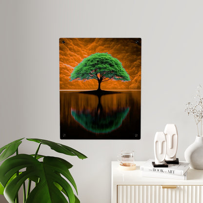 Modern Vintage Tree Acrylic Wall Art Panels Home Decor