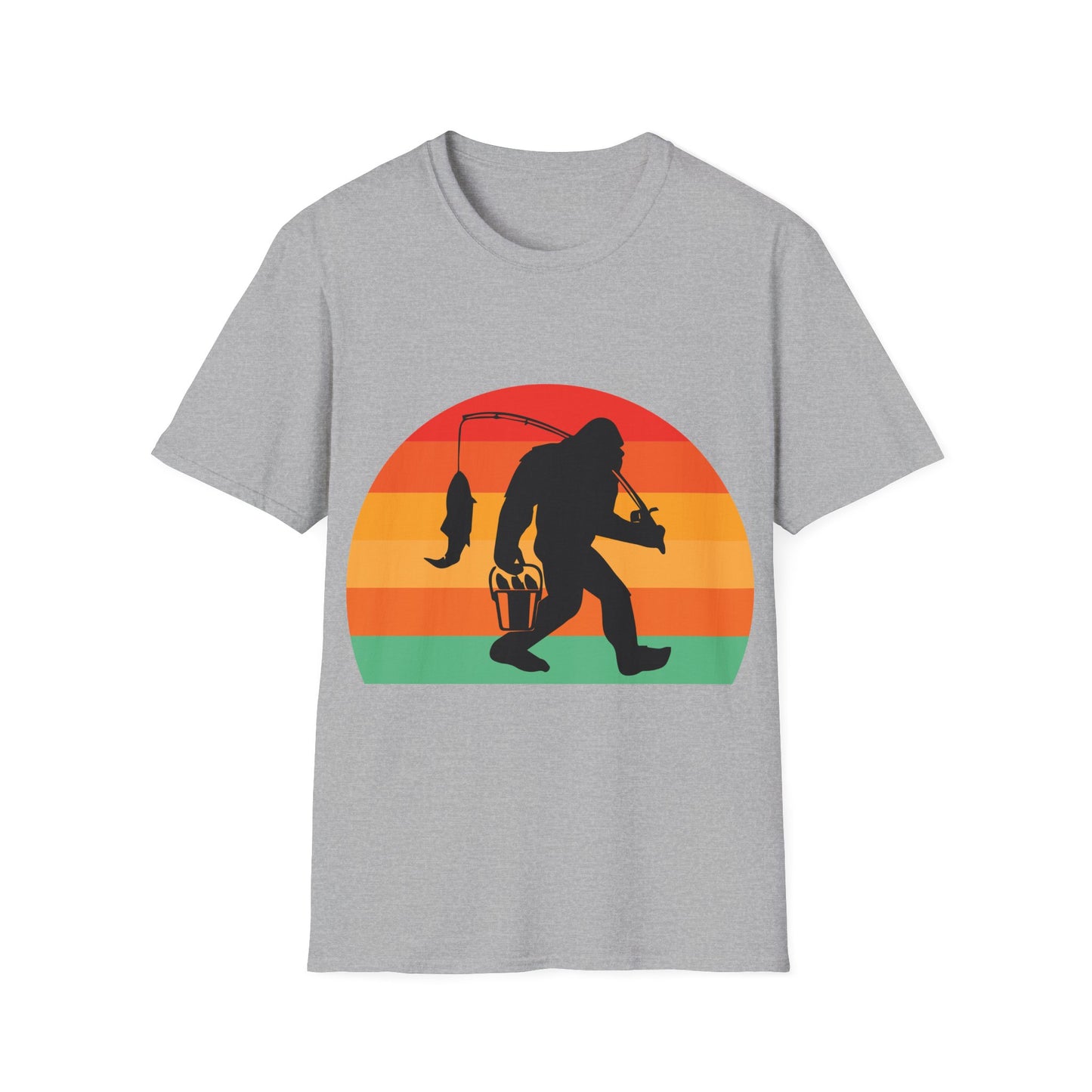 Bigfoot Fishing T-Shirt