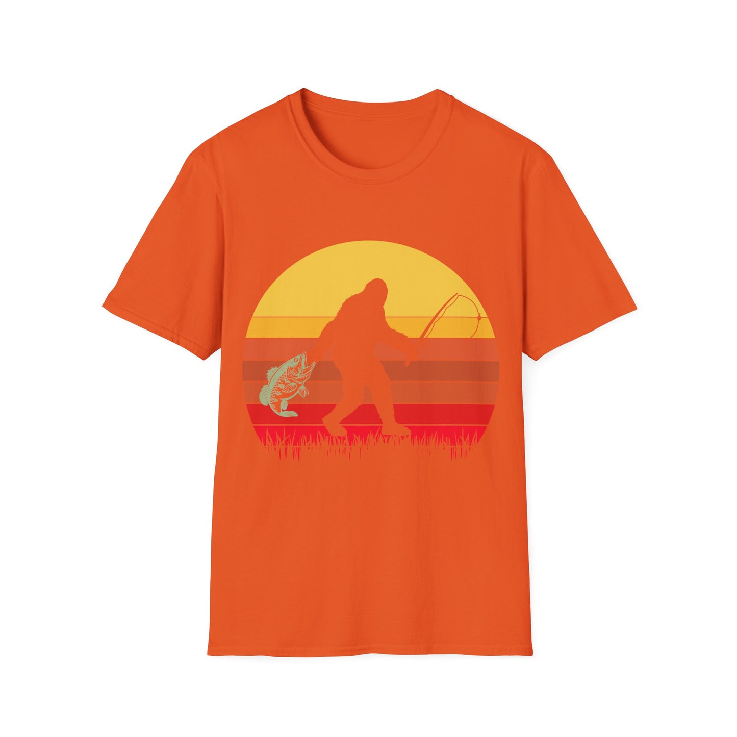 Bigfoot Fishing T-Shirt
