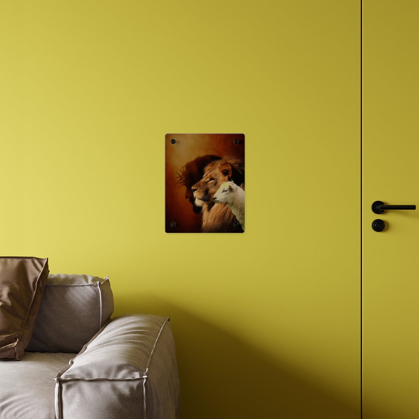 Jesus King Christian Acrylic Wall Art Panels Home Decor