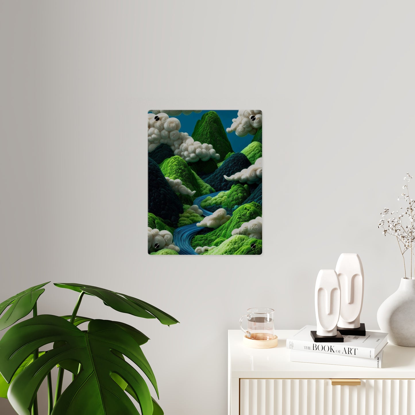 Mountain Side 3d Art Acrylic Wall Art Panels Home Decor