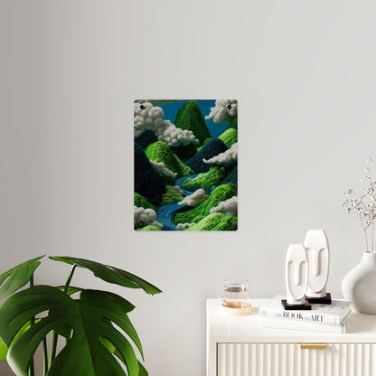 Mountain Side 3d Art Acrylic Wall Art Panels Home Decor