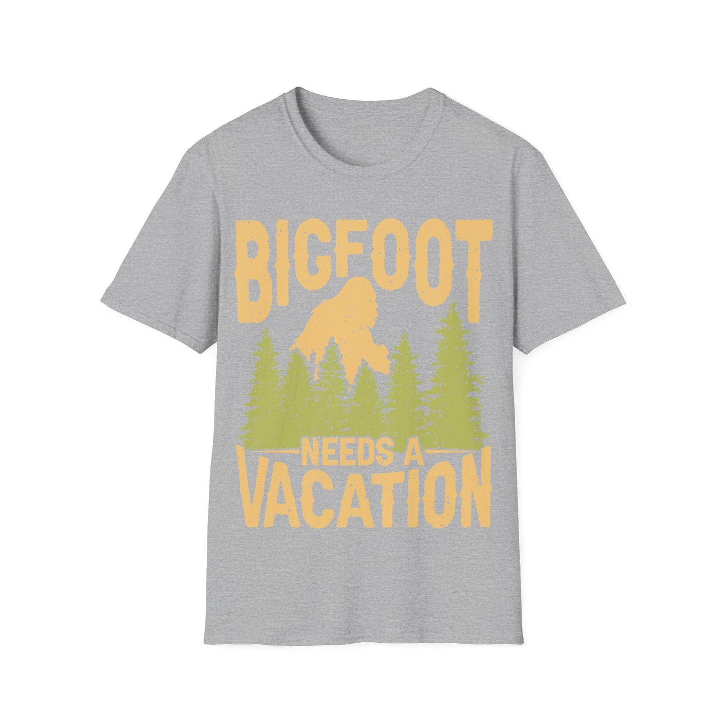 Bigfoot Needs Vacation T-Shirt