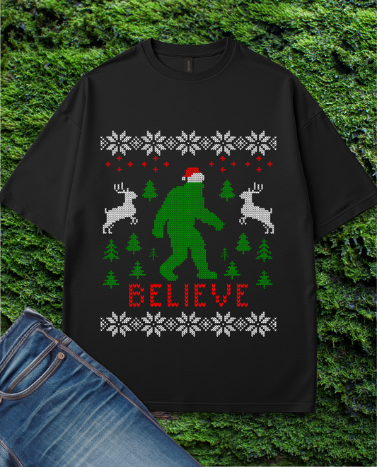 Sasquatch Christmas Ugly Sweater T-shirt
