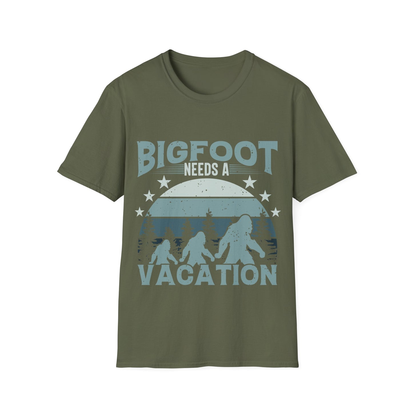 Bigfoot Needs Vacation T-Shirt