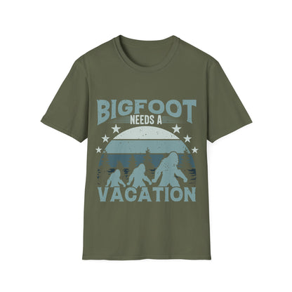 Bigfoot Needs Vacation T-Shirt