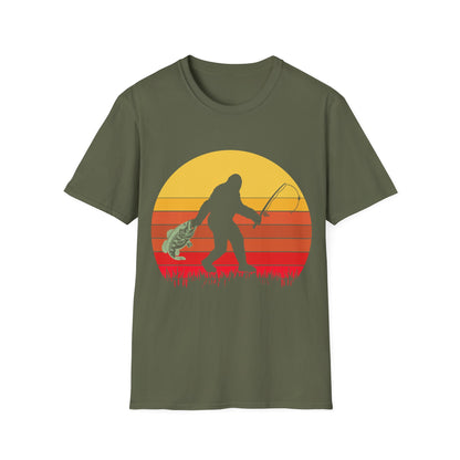 Bigfoot Fishing T-Shirt