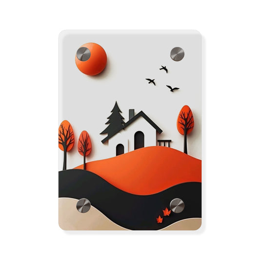 Country side Fall 3d Art Acrylic Wall Art Panels Home Decor