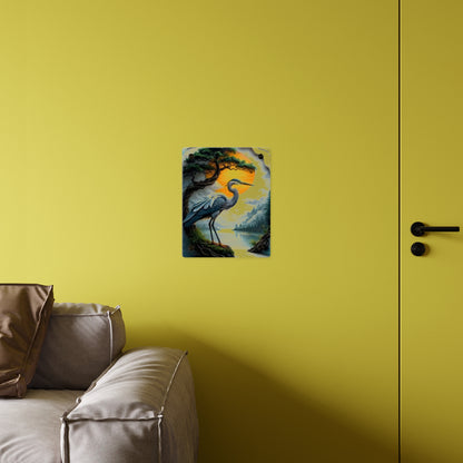 Modern Crane Acrylic Wall Art Panels Home Decor