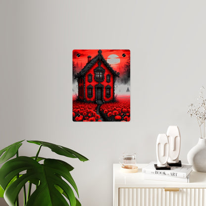 Red House Acrylic Wall Art Panels Home Decor