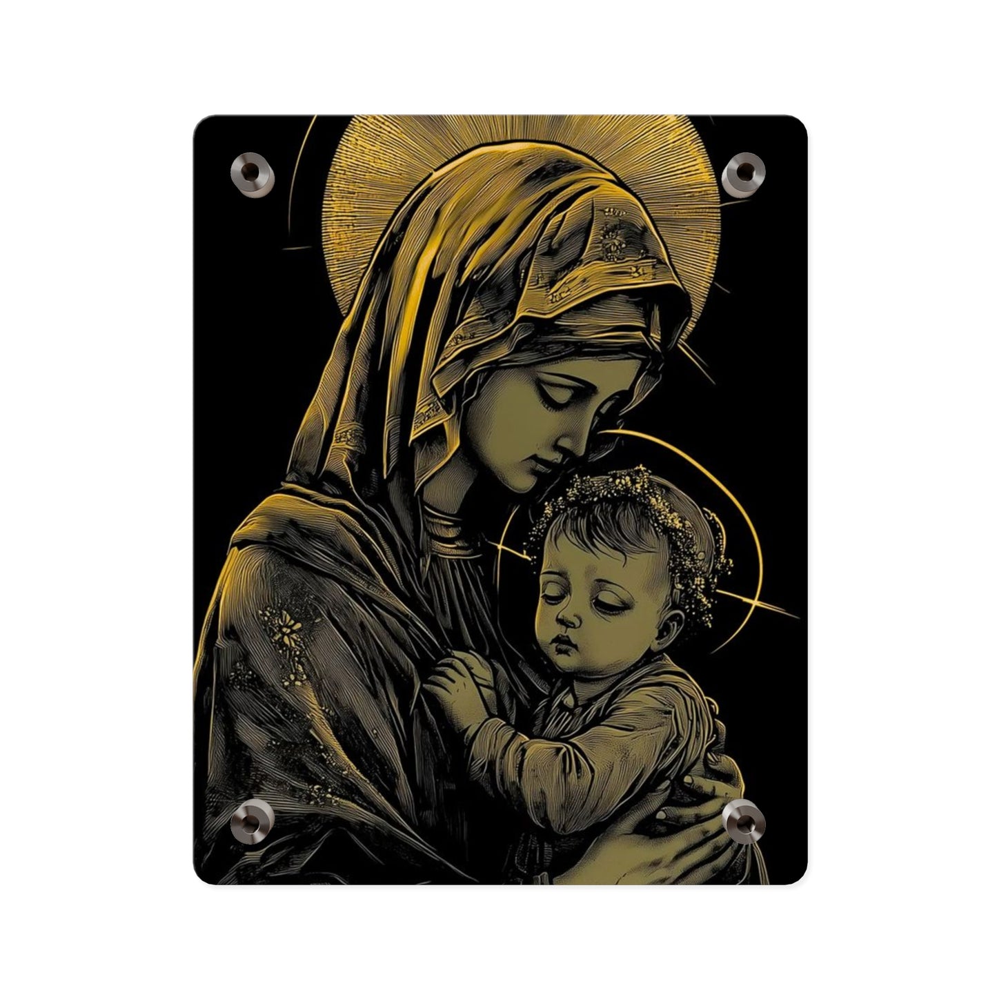 Virgin Merry Christian Acrylic Wall Art Panels Home Decor