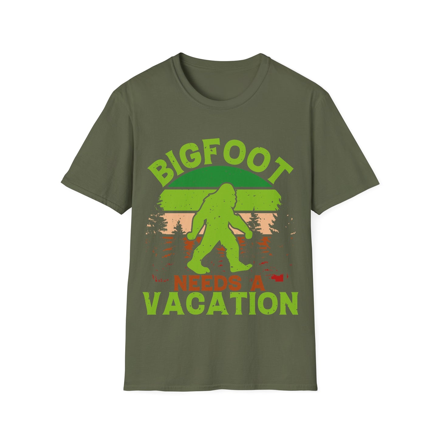 Bigfoot Needs Vacation T-Shirt