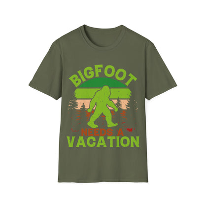 Bigfoot Needs Vacation T-Shirt
