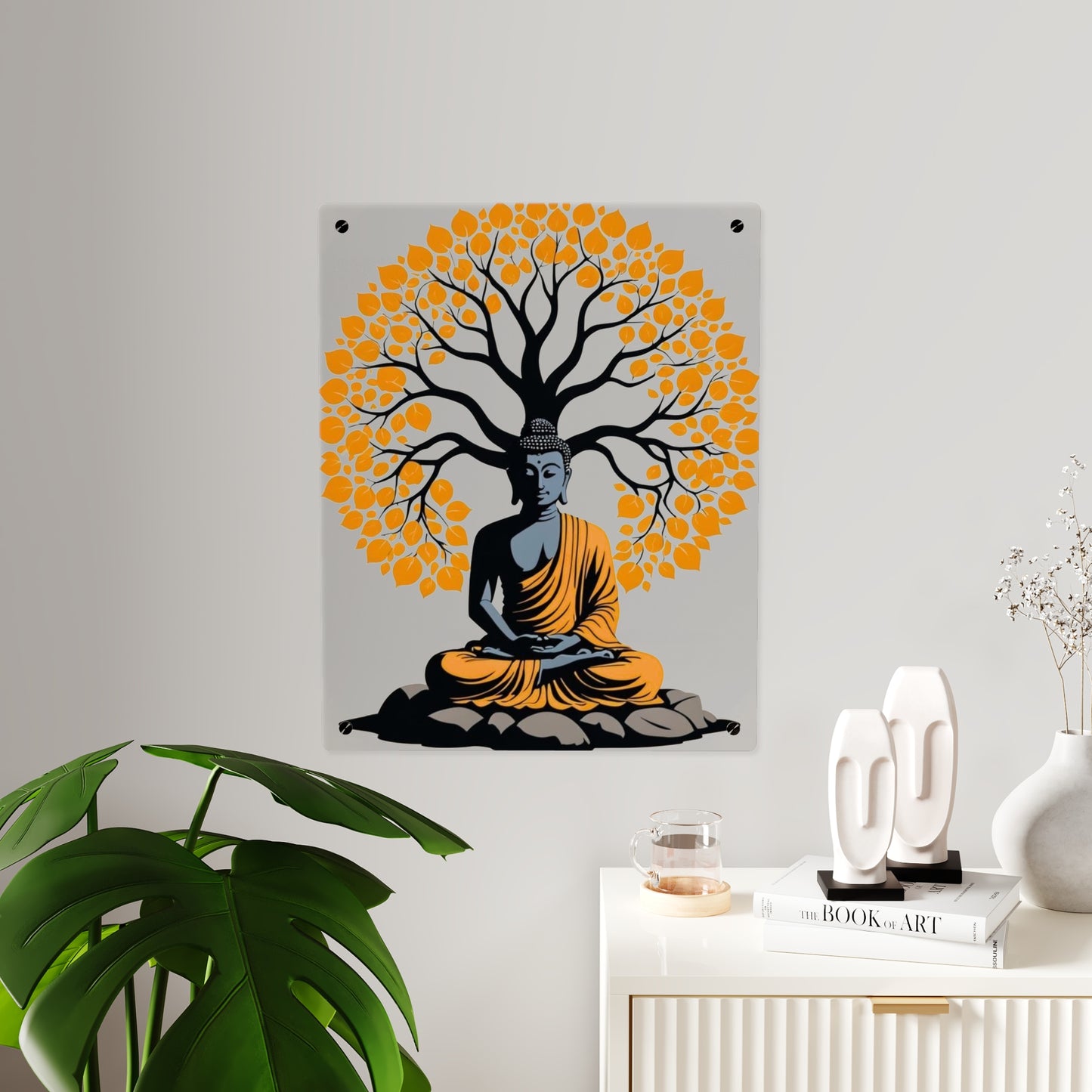 Budda Meditating Wall Art Panels Home Decor