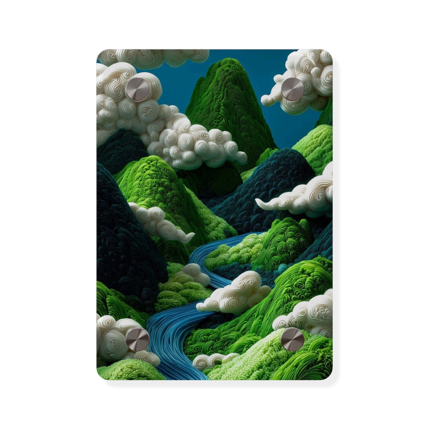 Mountain Side 3d Art Acrylic Wall Art Panels Home Decor