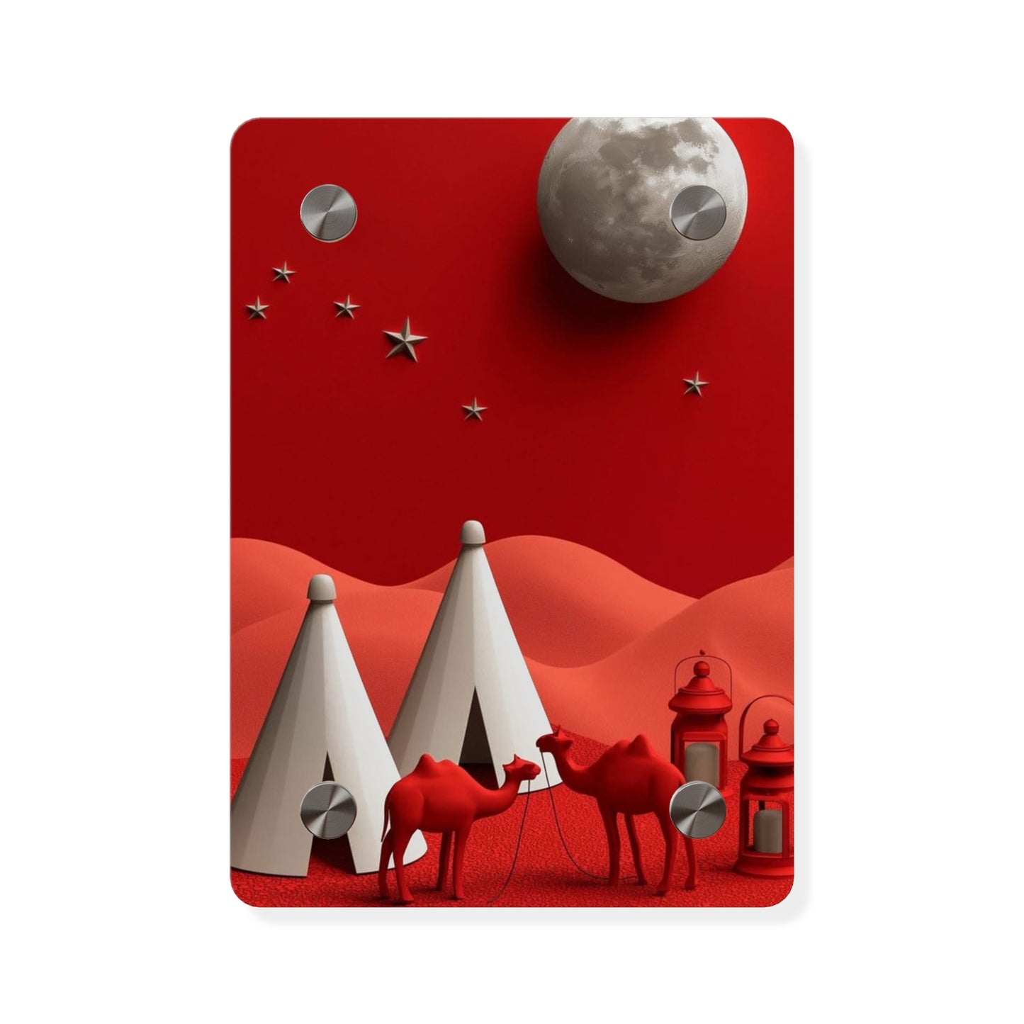 Camp On Desert Acrylic Wall Art Panels Home Decor