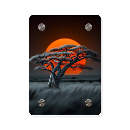 Sunset Savanna Afrohemian Acrylic Wall Art Panels Home Decor