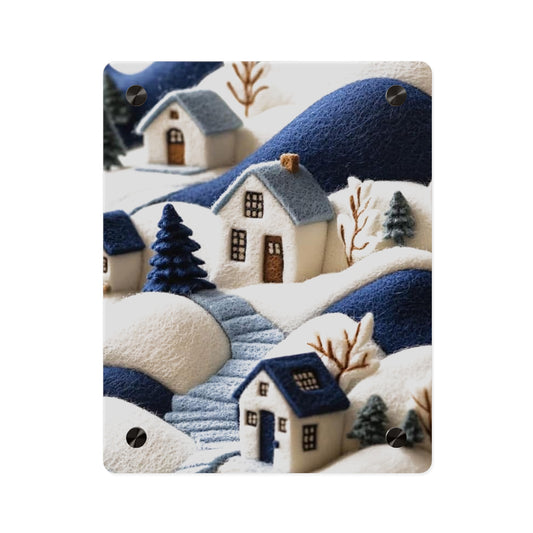 Crochert House  Acrylic Wall Art Panels Home Decor