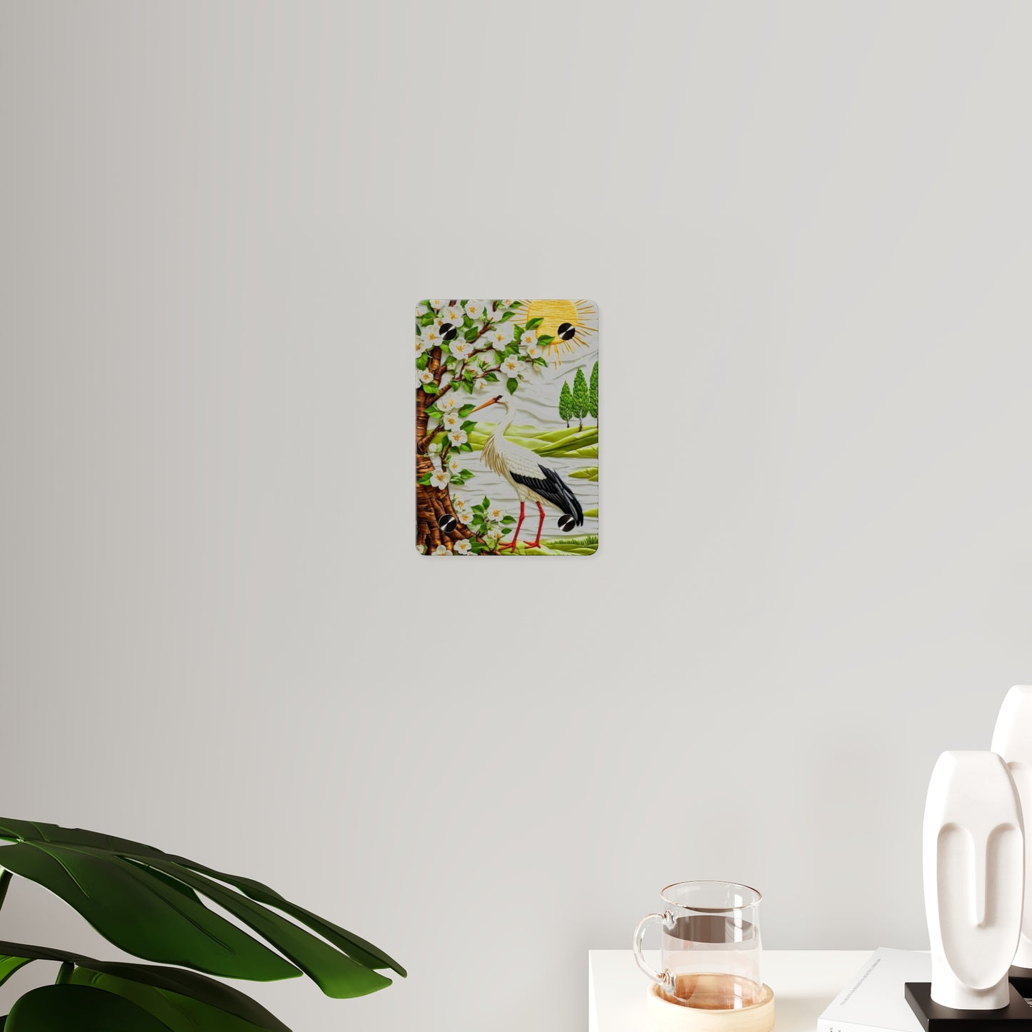 Crane Acrylic Wall Art Panels Home Decor