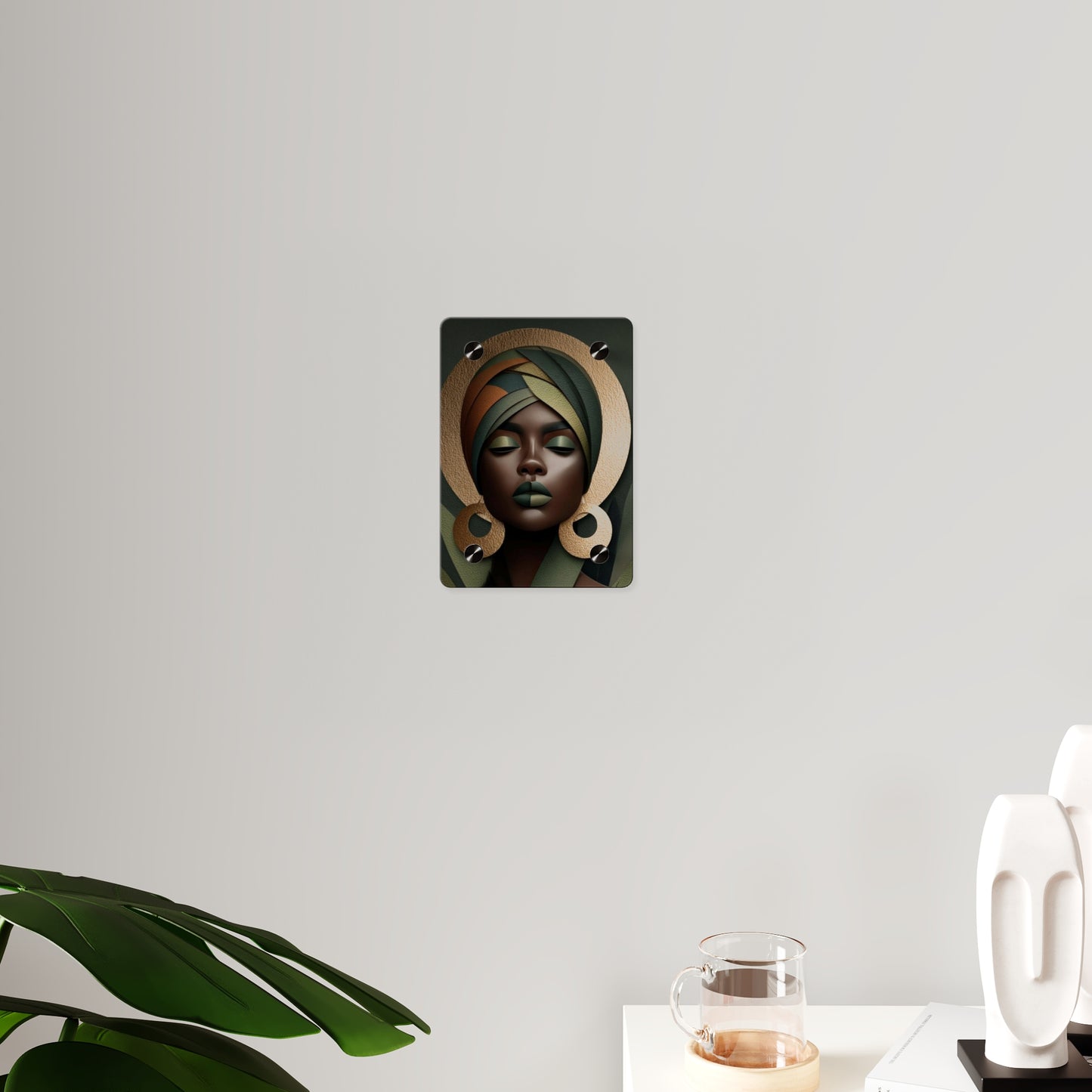 Potrait Afrohemian Acrylic Wall Art Panels Home Decor
