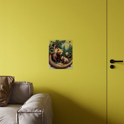 Modern Bear Acrylic Wall Art Panels Home Decor